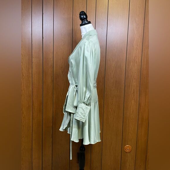 Zimmermann Silk Wrap V-Neck Minidress size 3/US size 10 - Picture 9 of 12